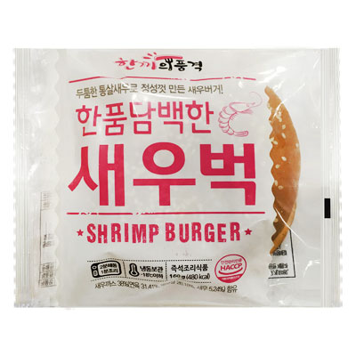(냉동)한품담백한새우버거(2300)